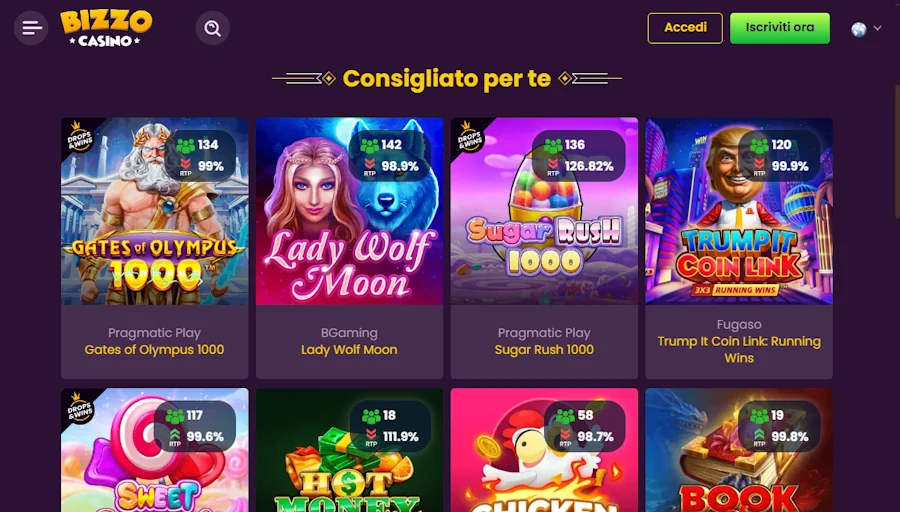 Giochi del casinò Bizzo